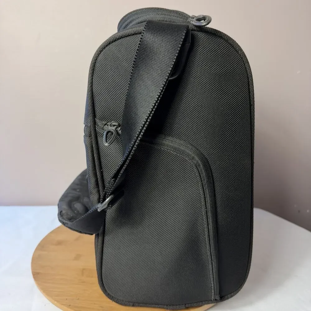 Tumi T3 Black Nylon Messenger Crossbody Bag Model 6554D